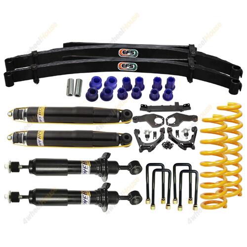 4wheelhouse 3" 75mm Front 2" Rear Shock Coil Leaf Lift Kit for Mitsubishi Tri...