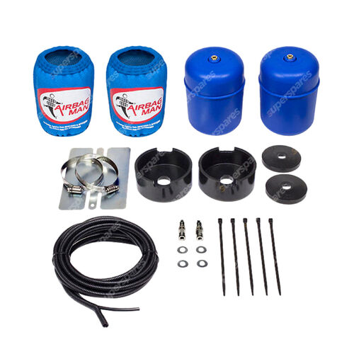 Airbag Man Raised Air Suspension Coil Springs Helper Kit High Pressure Rear C...