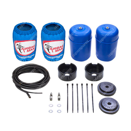 Airbag Man Raised Air Suspension Coil Springs Helper Kit High Pressure Rear C...