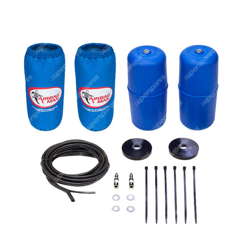 Airbag Man Raised Air Suspension Coil Springs Helper Kit High Pressure Rear C...
