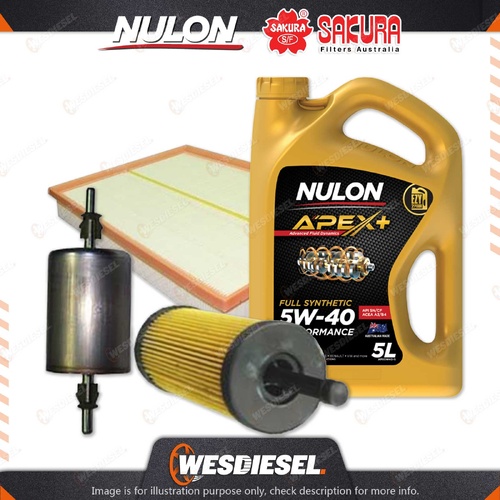 Oil Air Fuel Filter 5L APX5W40 Oil Service Kit for Audi A3 8P 3.2i V6 3.2L 04-05