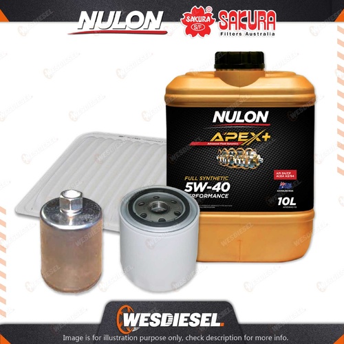 Oil Air Fuel Filter 10L APX5W40 Oil Service Kit for Ford Territory SY AWD Turbo