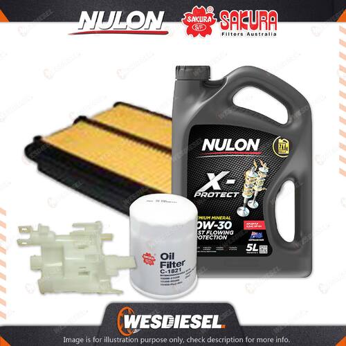 Oil Air Fuel Filter 5L PRO10W30 Oil Service Kit for Honda Crv RE 4cyl 2.4L 07-12