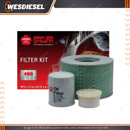 Filter Service Kit Oil Air Fuel for Ford Courier PC Raider UV 2.6L G6 91-1996