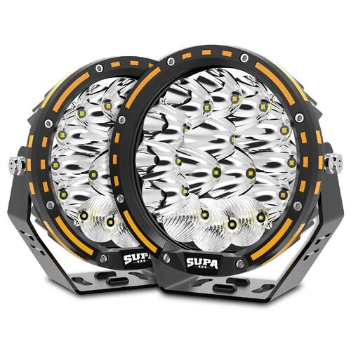 SUPA 4X4 9 inch LED Driving Spot Lights Round Offroad SUV 4x4 Truck Headlights