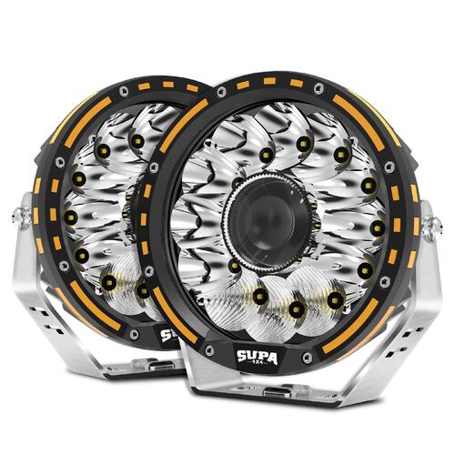 SUPA 4X4 7 Inch Laser LED Driving Spot Lights Round Offroad SUV Truck Headlights